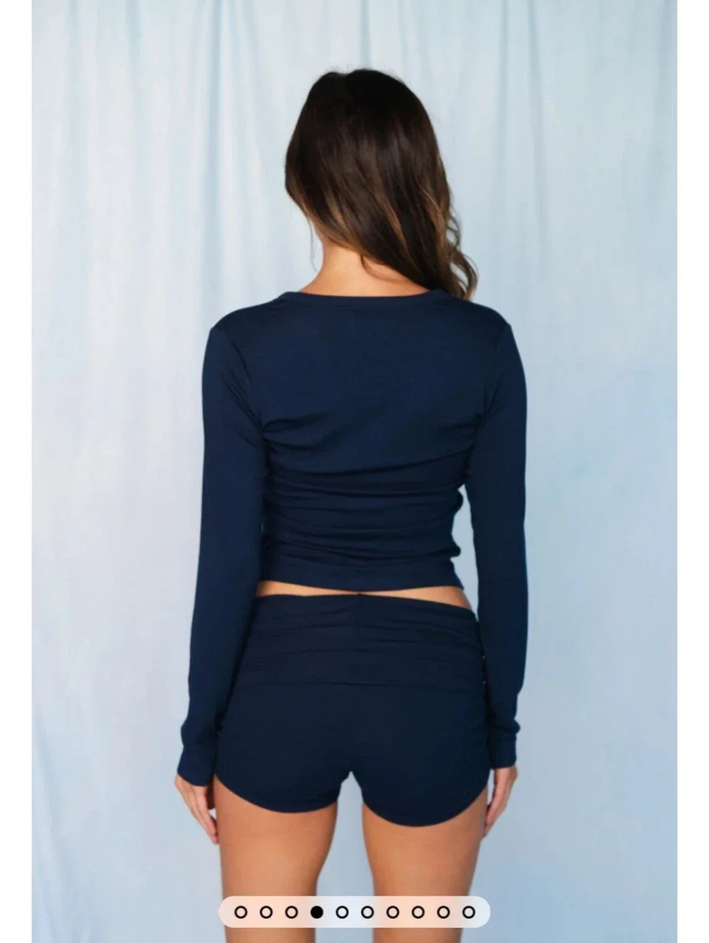 Skatie Cozy Short Baby Ribbed - Twilight- XS